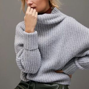 Maeve Athena knit mockneck sweater